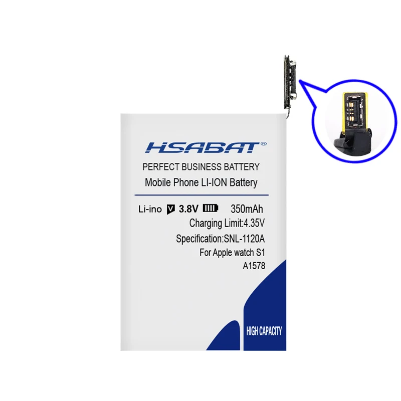 HSABAT 460 мА/ч, Батарея для наручных часов Apple watch, A1578 A1760 A1761 A1579 Series 1 Series 2 38 мм 42 мм Series1 Series2