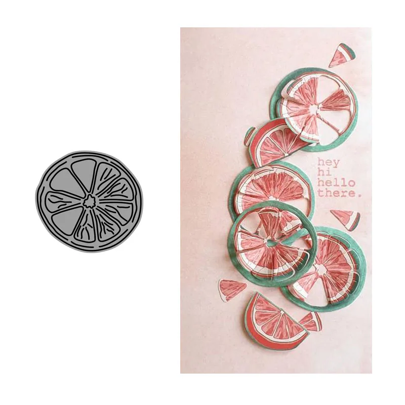 

CH grapefruit Metal Cutting Dies Embossing Scrapbooking Stencil Craft Cut Dies For DIY Card Crafts Handmade