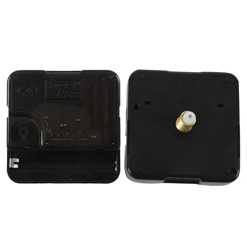 ABLA DIY High Torque Clock Mechanism, 3/ 10 Inch Maximum Dial Thickness, 4/ 5 Inch Total Shaft Length(Black