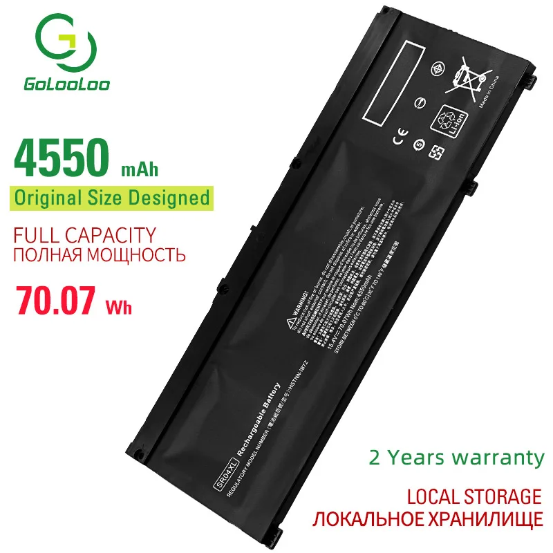 4550 мА/ч SR04XL новый ноутбук Батарея для HP двумя способами Женские 15-CE 15-сертификатом