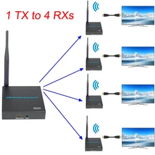 1080P HD 100 м беспроводной адаптер передачи беспроводной HDMI удлинитель передатчик приемник видео конвертер беспроводной HDMI Комплект передатчика