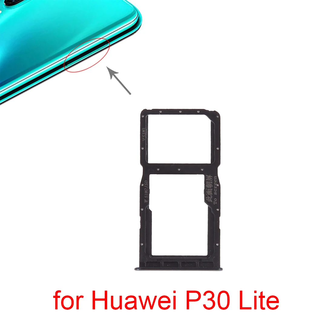 elk Pacifische eilanden pack Voor Huawei P30 Lite Sim Card Tray + Sim Card Tray / Micro Sd kaart Voor  Huawei P30 Lite|Simkaart adapters| - AliExpress
