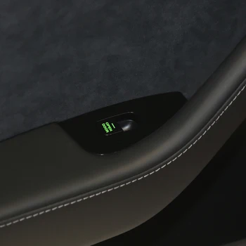 

LEEPEE 8pcs/set Car sticker Door Open Exit Stickers Decal OPEN DOOR Luminous Stickers for Tesla Model 3 Interior Decoration