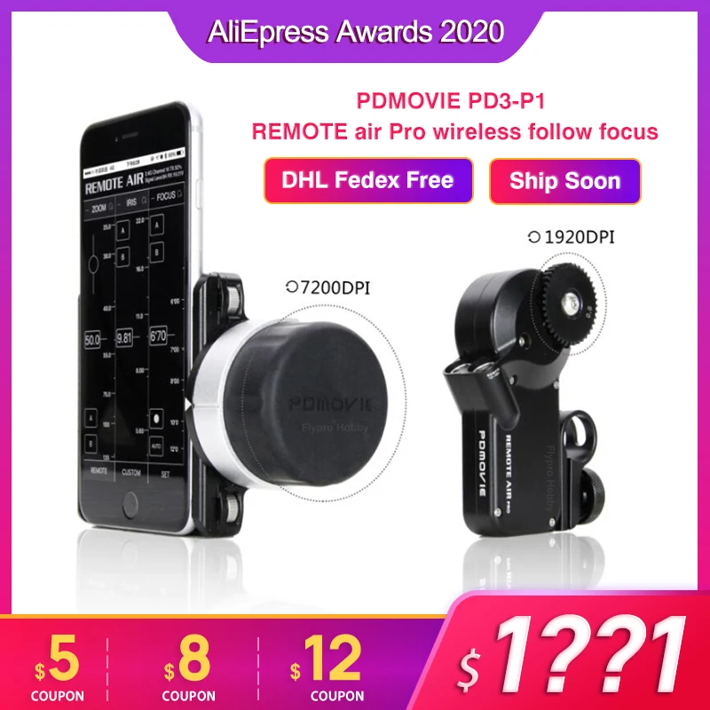 PDMOVIE PD3 P1 REMOTE air Pro моторизованный беспроводной одноканальный фокус для объектива
