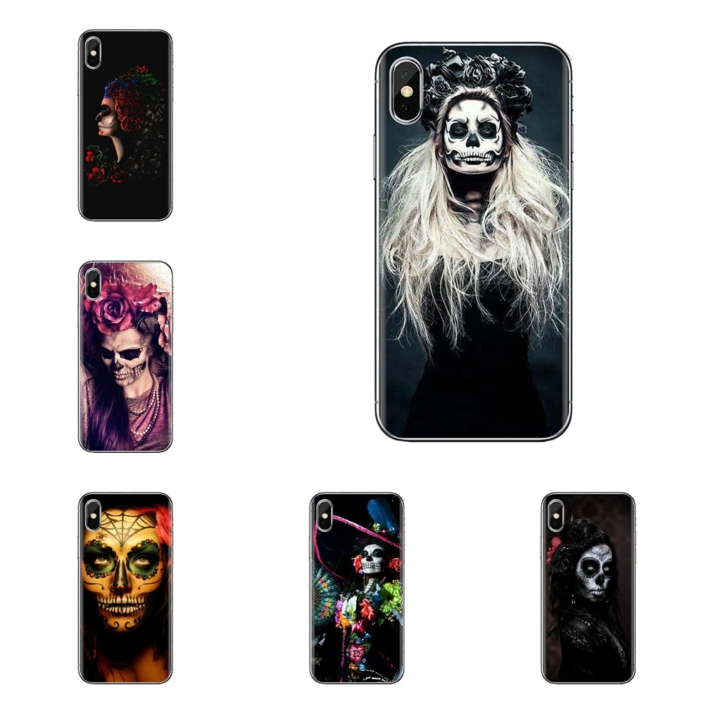 Soft Cases Dia De Los Muertos Sugar Floral Skull For Huawei G7 G8 P7 P8 P9 P10 P20 P30 Lite Mini Pro P Smart Plus 2017 2018 2019 |