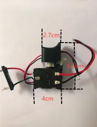 Jlevel  electric drill switch FA021A-51XX （ big head button ）with cable 7.2-24V FA021A replace FA2-16/1WEK