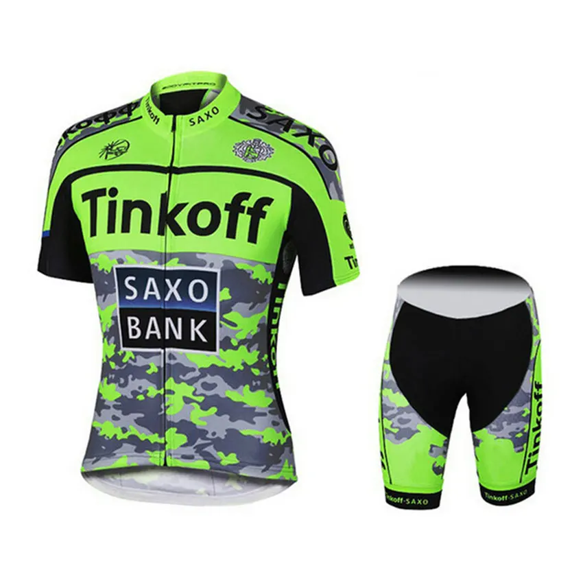 Tinkoff Pro Team летние велосипедные наборы Ropa Ciclismo Высокое качество комплект велосипедной одежды для мужчин триатлонный обтягивающий костюм Skying велосипедная форма - Цвет: 4