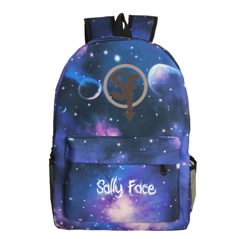 Высокое качество Sally Face рюкзак для учеников, мальчиков и девочек обратно в школьный подарок сумки Мода Холст Путешествия Mochila для мужчин и женщин подростков