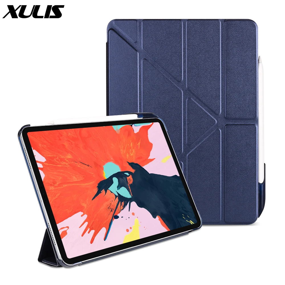 Магнитный чехол для iPad Pro 11 с держателем карандашей из искусственной кожи +