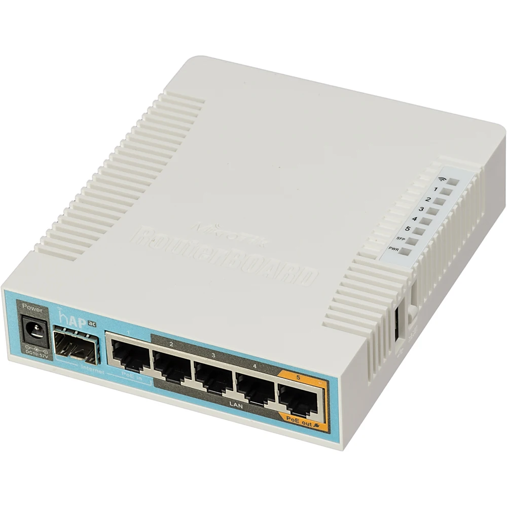 Роутер беспроводной MikroTik RB962UIGS-5HACT2HNT 10/100/1000BASE-TX белый