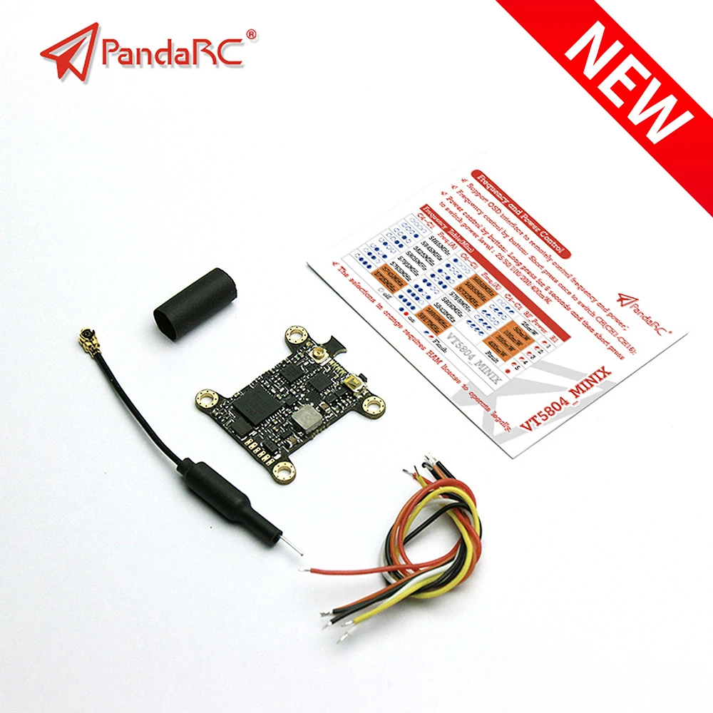 Видеопередатчик PandaRC VT5804 MINIX 5 8G 16 каналов 400 МВт VTX переключение мощности для Fpv