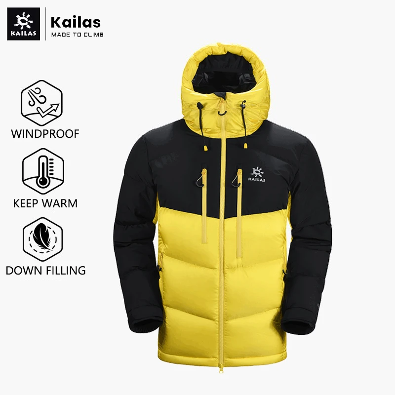 

Kailas Outdoor Mountaineering Thick Down Jacket Men and Women Cold-Proof and Water-Repellent 6000GT Large Goose Down Jacket
