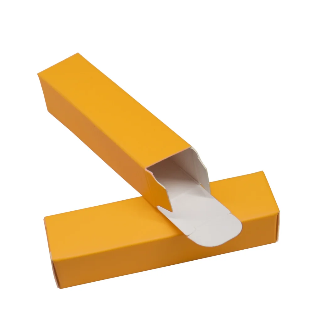 

50Pcs Orange Color DIY Gift Lipstick Package Box for Handmade Lip Balm Kraft Paper Boxes Wedding Birthday Party Box
