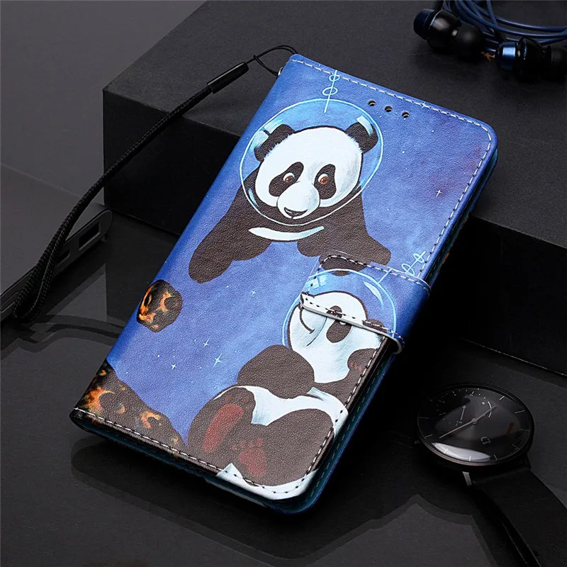 honor 10 lite case for Huawei Honor 10 Lite Cover Luxury Animal Painted Wallet Leather Flip Cases sFor Huawei Honor10 Lite Coque