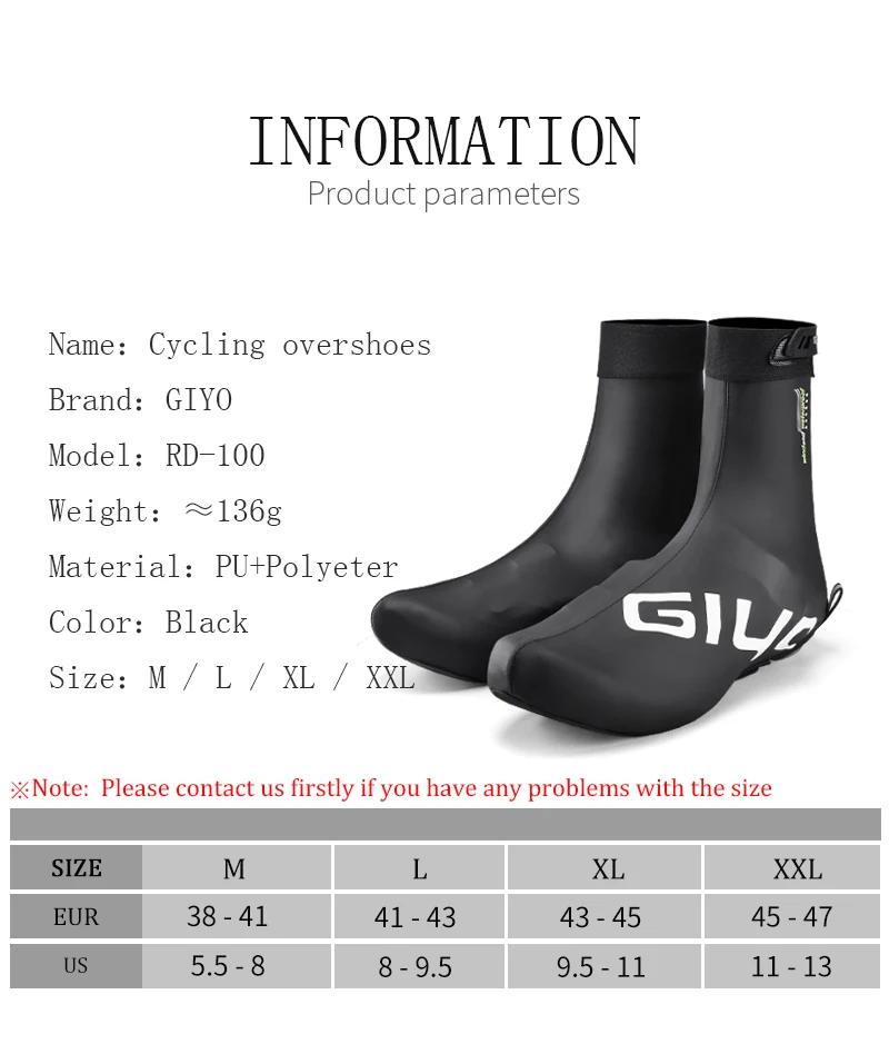 GIYO Winter  Racing Cycling shoes Waterproof Shoe Covers 