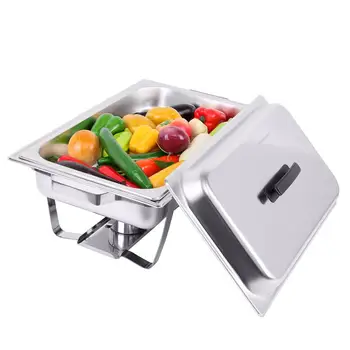 

(Ship from EU) 9L Chafing Dish Buffet Restaurant Mechanical Hinge Induction Food Warmer Stainless steel