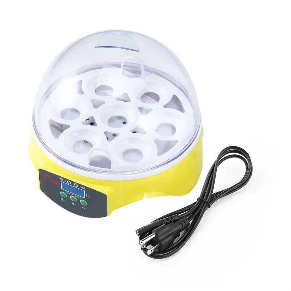 7 Eggs Incubator Plastic Digital Chicken Temperature Control Automatic Hatcher Incubation Tools Supplies | Дом и сад