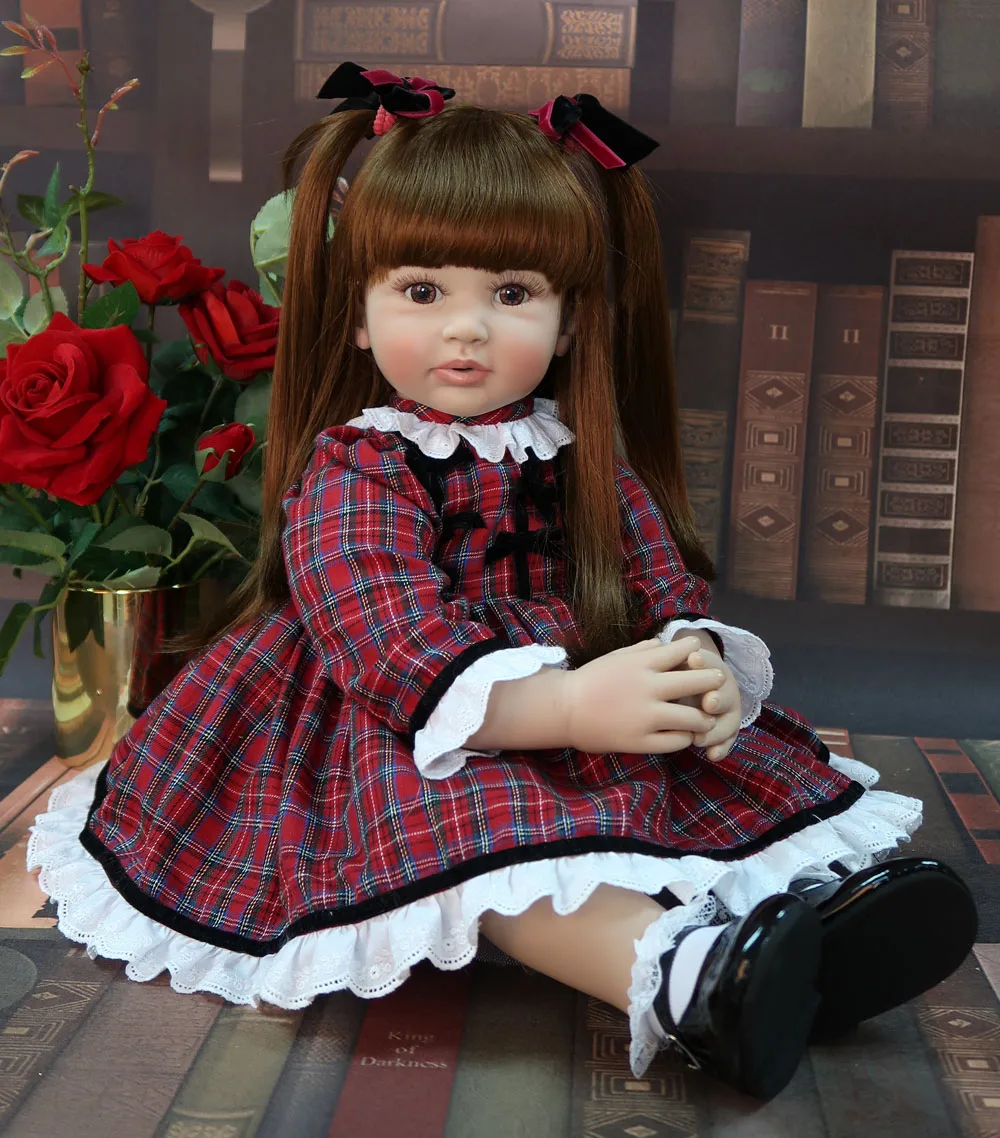 

60CM Handmade High Quality Reborn Toddler girl baby doll Collectible Art Doll toys gift