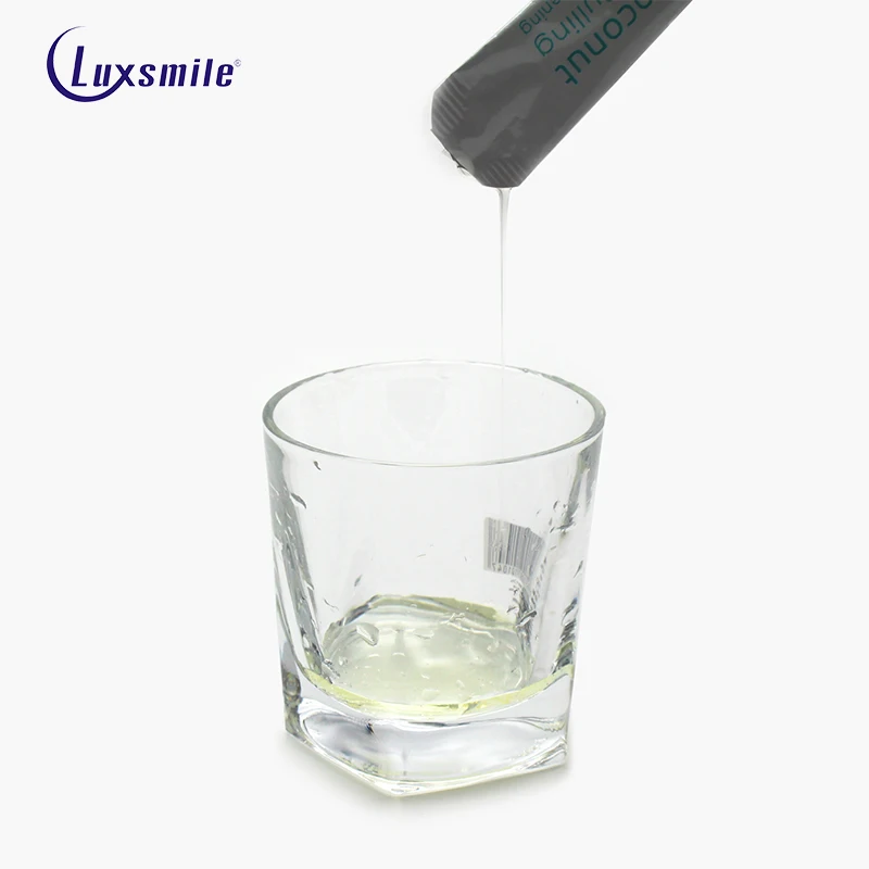 Luxsmile отбеливание зубов кокосовое масло для рта 100% натуральный 14 Саше уход за