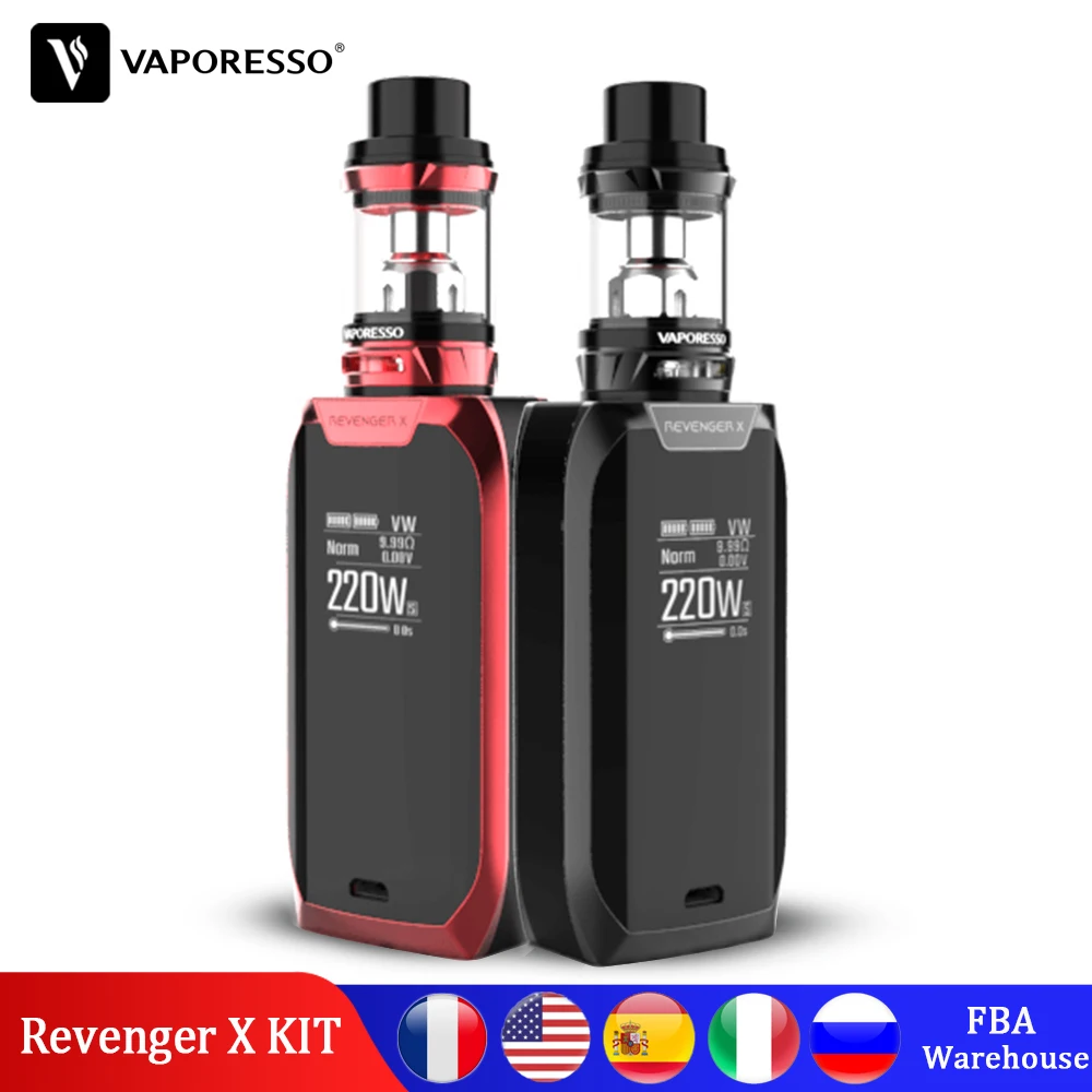 Оригинальный набор Vaporesso Revenger X Mini для вейпа 220 Вт TC бокс мод с баком NRG атомайзер 5