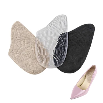 

1Pair Gel Forefoot Silicone Shoe Pad Insoles High Heel Elastic Cushion Silicone Orthotic Arch Support Pads Non Slip Inserts