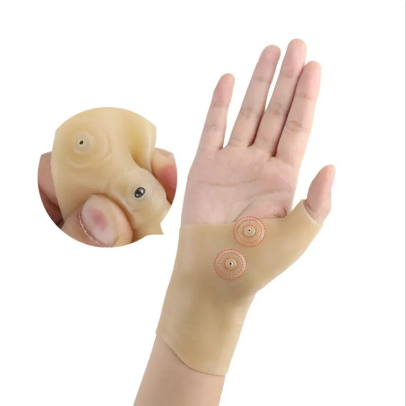 Magnetic Therapy Wrist Gel Tendinitis Brace Silicone Thumb Glove Support Corrector Right Left Hand Arthritis Pain Relief 1pc New