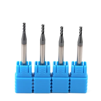 

1pcs End mills HRC50 4F 1mm 1.5mm 2mm 3mm 4mm carbide end mill Tungsten Steel Milling Cutter tool for Steel