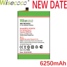 WISECOCO 6250 мАч MTK6753 батарея для Vernee Thor E мобильного телефона новейшая продукция высококачественный аккумулятор+ код отслеживания