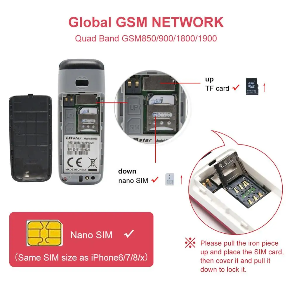 L8STAR BM30 мини телефон SIM + TF карта разблокированный сотовый GSM 2G/3G/4G беспроводные