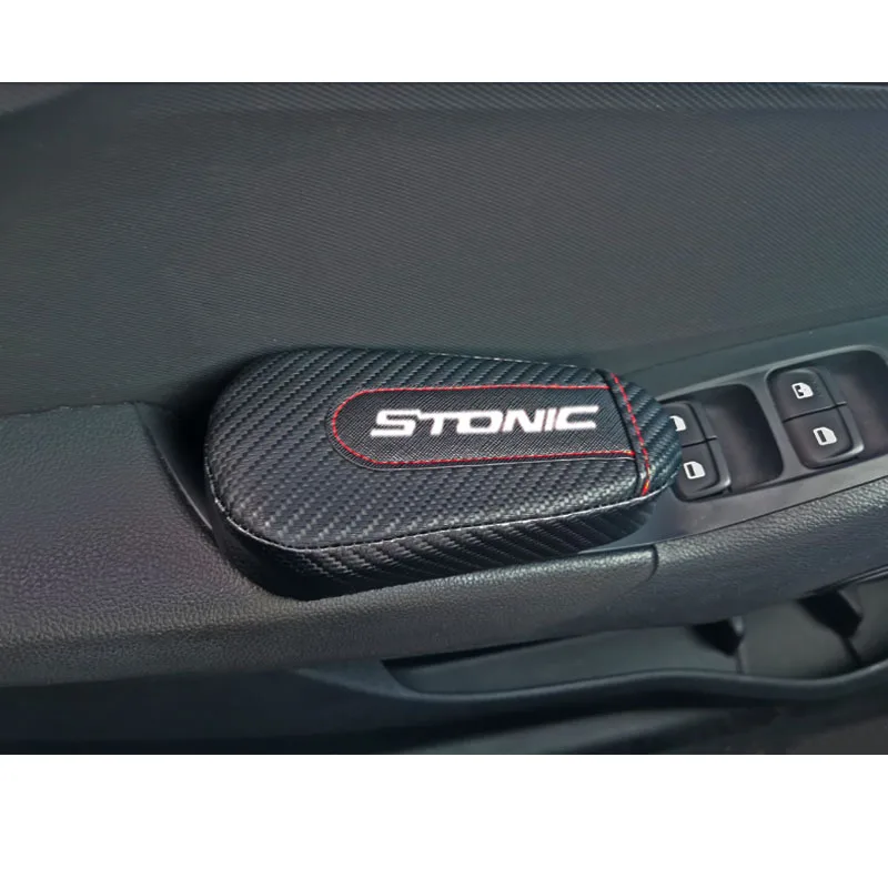 Для Kia Stonic 1 шт. стильная и удобная подушка для ног из углеродного волокна