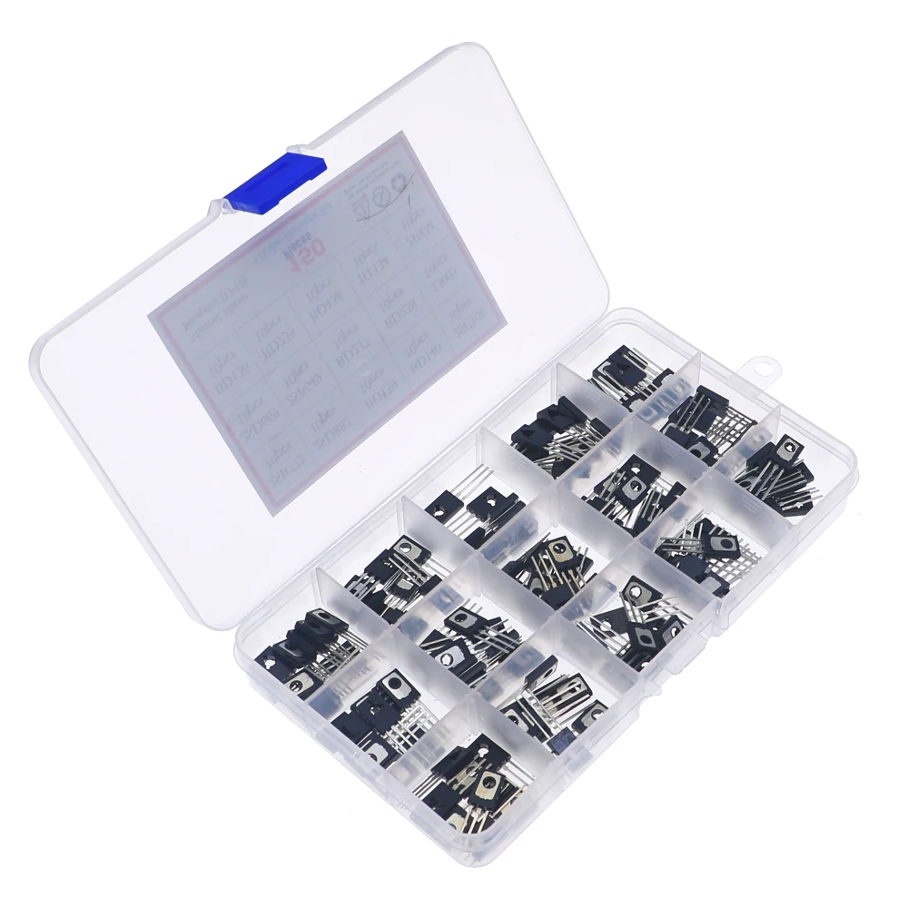 150pcs TO-126 Transistor Assortment Kit B772 D882 BD139 etc.