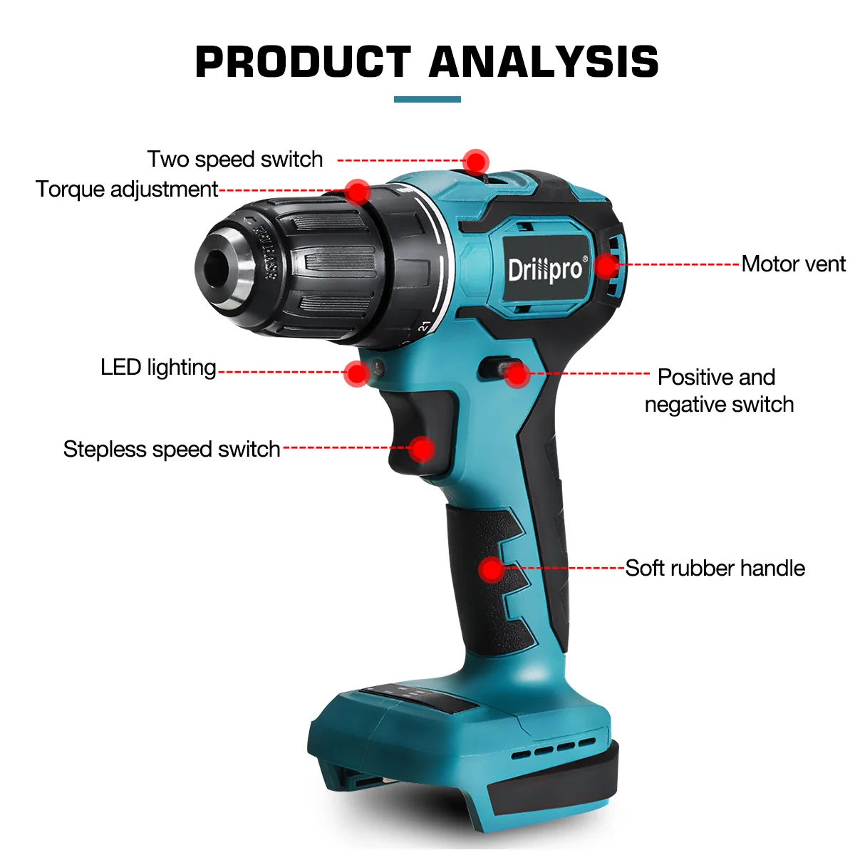 Drillpro   ũ ̹,   ̹, DIY  , Makita 18V ͸ ȣȯ