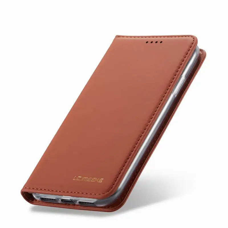 Brown Чехол-книжка для iPhone XR, чехол-бумажник для iPhone XS Max, кожаный роскошный чехол-книжка для iPhone X, чехол-книжка для телефона, раскладной чехол - Цвет: Brown