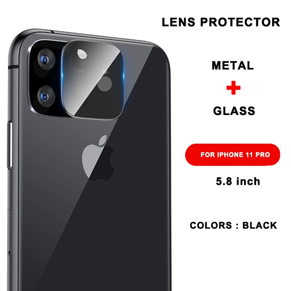 Закаленное стекло на iPhone 11 Pro X XS Max стекло объектив камеры протектор экрана для Apple iPhone11 Pro Max Защитная стеклянная пленка