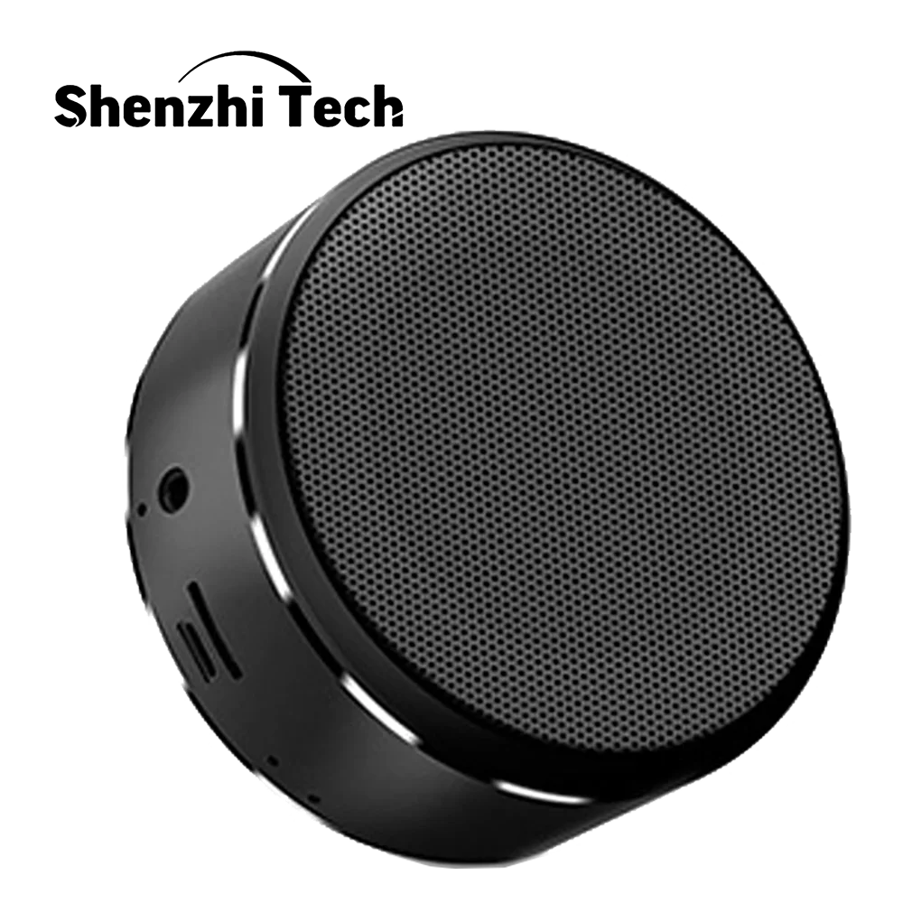

Metal Bluetooth Speaker with FM Radio Portable Mini Wireless USB Rechargeable Sound Box for Smart Phone Laptop Spotify Music A8