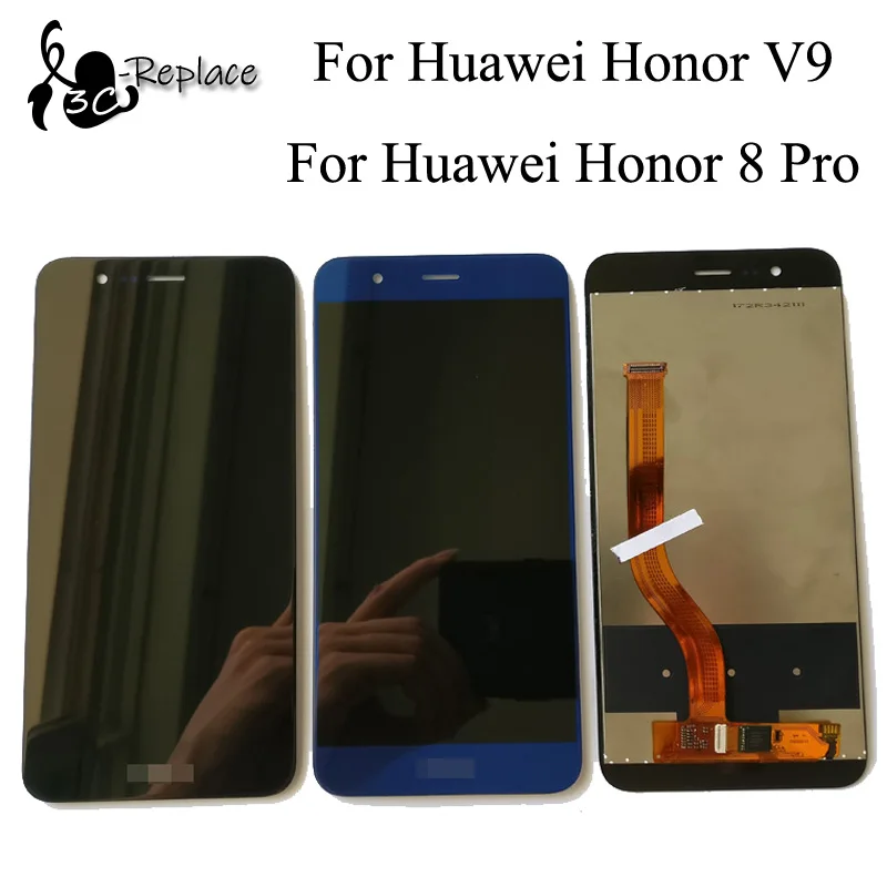 Для Huawei Honor 8 Pro/ V9 DUK L09 5 7 ''Полный ЖК дисплей с сенсорным экраном и дигитайзером