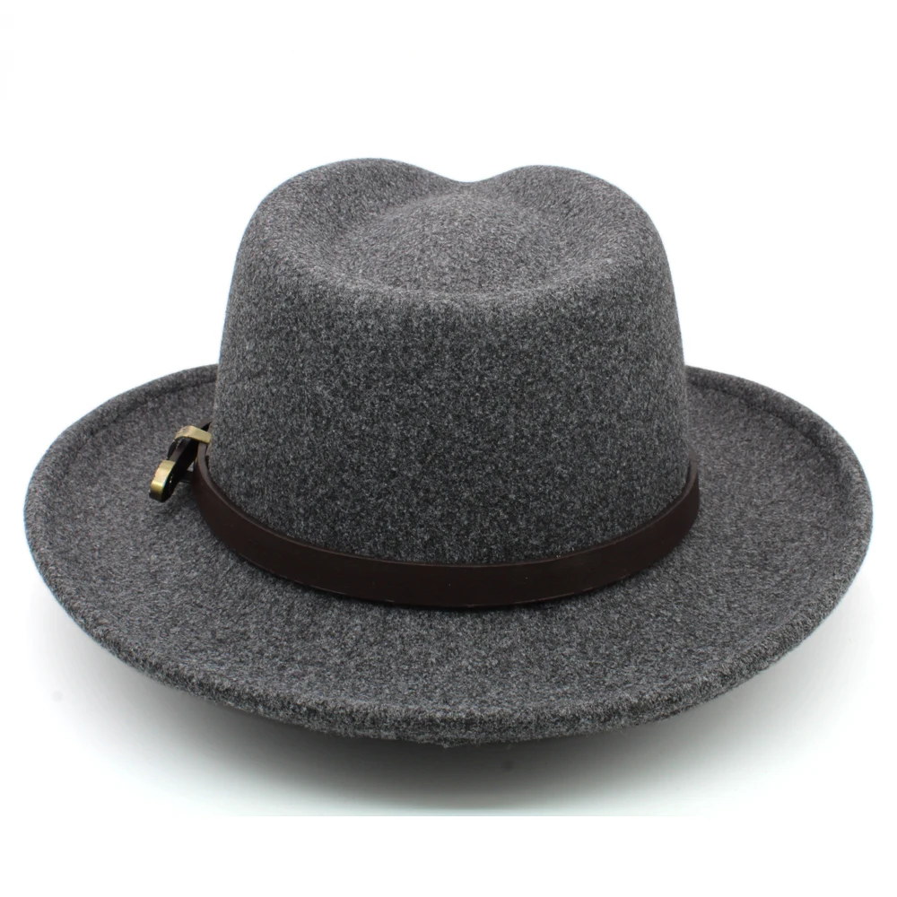 stetson fedora hats Men Women Wool Panama Hats Wide Brim Sunhat Fedora Caps Trilby Jazz Travel Party Street Style US Size 7 1/8-7 3/8 UK M-L michael jackson fedora