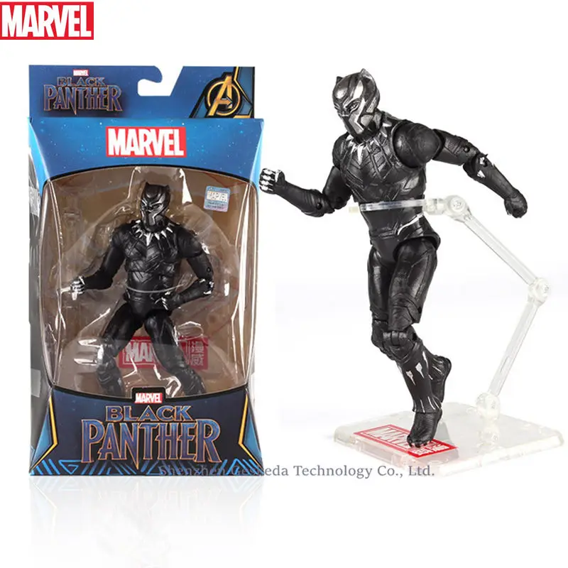 Hasbro игрушки Marvel The Avenger Endgame 17 см супер фигурка супергероя Тор Hawkeye Росомаха Человек-паук Железный человек фигурка игрушки куклы - Color: Black Panther