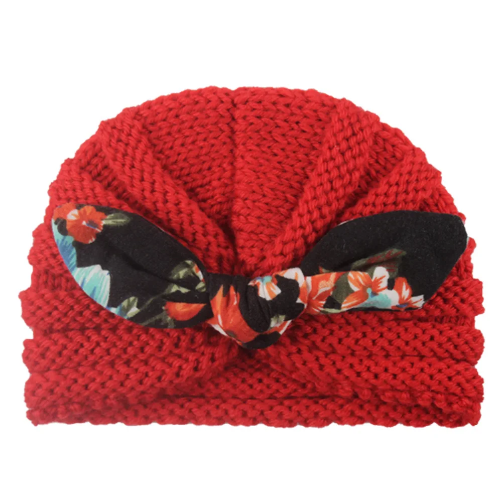 

Baby Hat Winter New Fashion Toddler Cap Baby Girls Boys Hat For Winter Warm Knitted Beanie Cap Printed Rabbit Ear Skull Hats