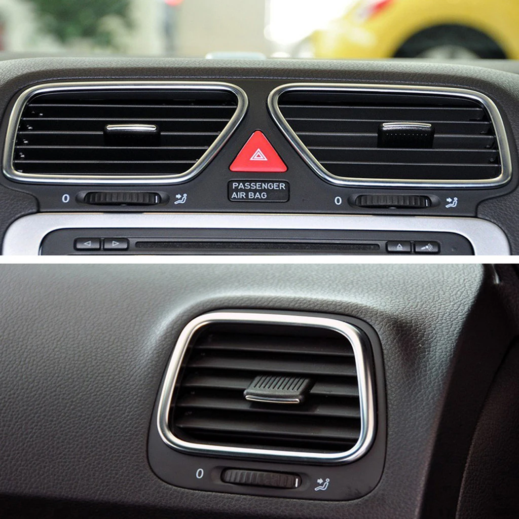 Pack of 4 Front Row Fresh Air Grille Clips Air Conditioning Vent Outlet Tab Clip for VW Sagitar