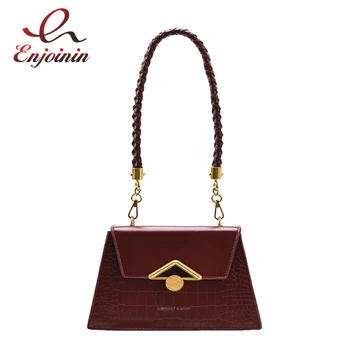 

Stone Pattern Leather Crossbody Bags For Women 2021 Luxury Quality Shoulder Simple Bag Ladies Brand Travel Handbags and Purses