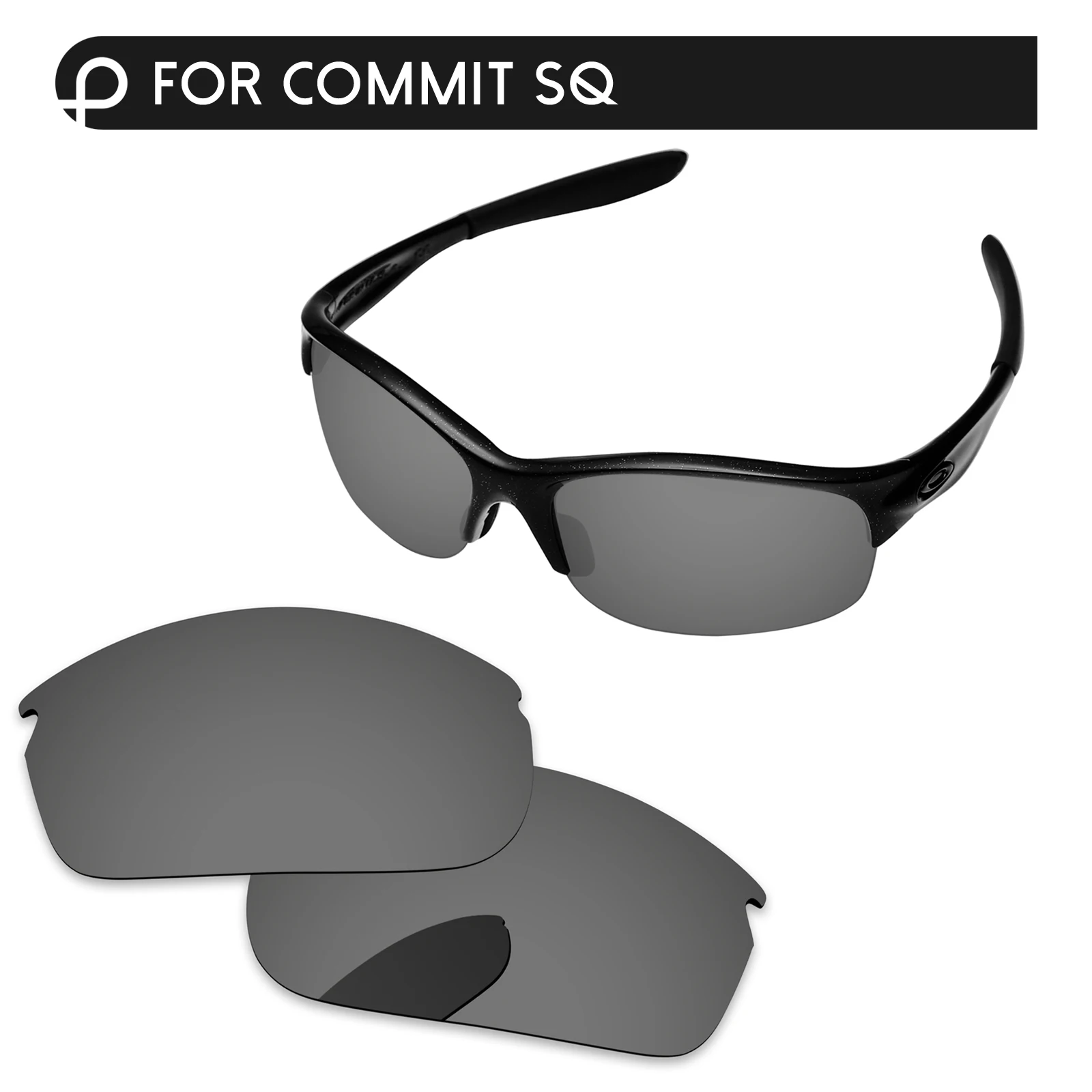 Black Chrome PapaViva поляризованные Сменные линзы для аутентичных солнцезащитных очков Commit SQ OO9086 UVA& UVB защита-несколько вариантов - Цвет линз: Black Chrome