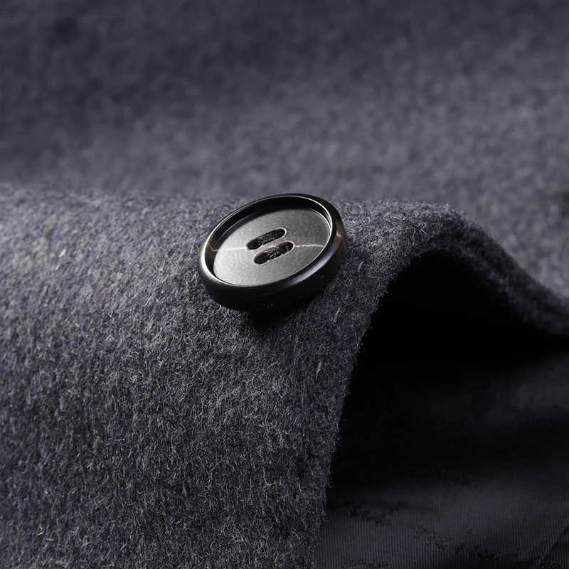 Плюс 8XL 6XL 5XL мужское шерстяное пальто зимнее теплое однотонное длинное пальто куртка мужской однобортный бизнес повседневное пальто парка