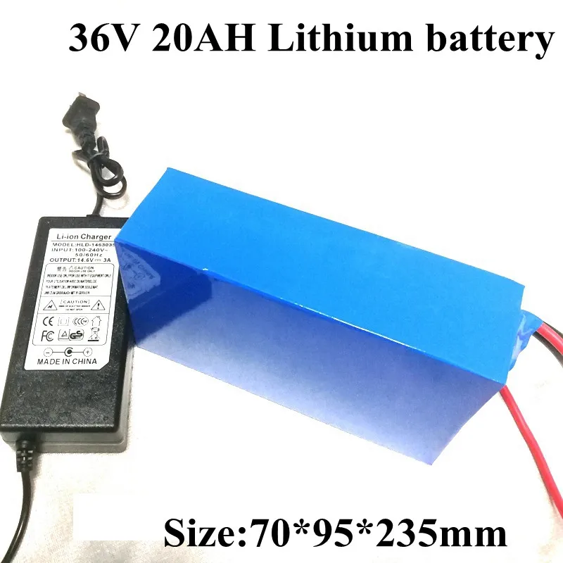 New 36v 20ah 1000w li-ion battery pack suitable for various electric bicycle 