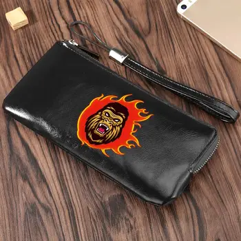 

Animal Prints Men Wallets Long Style High Quality Card Holder Male Purse Zipper Large Capacity PU Leather Gorilla Wallet For Men
