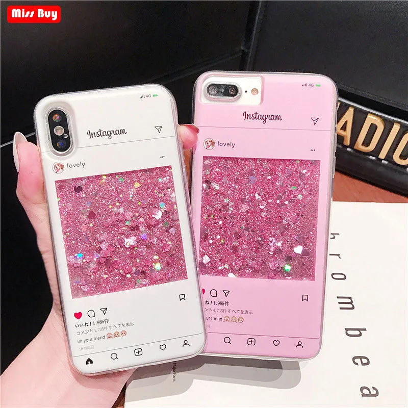 For Xiaomi Redmi 7 Case Glitter Liquid Sand Quicksand Fundas xiaomi redmi 6.26 &quot snapdragon 632 model Coque Silicone |