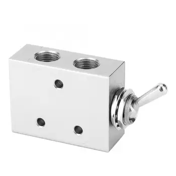 

pneumatic cylinder Toggle Switch Valve 2-Position 5-Way Mechanical Pneumatic Knob Switch G1/8in 1.5~8kgf/cm ^2 pressure switch