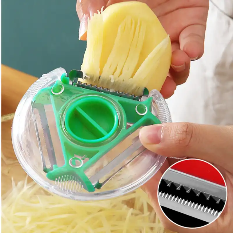 New 3 in 1 Multifunction Vegetable Peeler Potato Apple Peelers Kitchen  Accessories Tool Stainless Steel Fruit Grater Cutter|Peelers &amp; Zesters| -  AliExpress