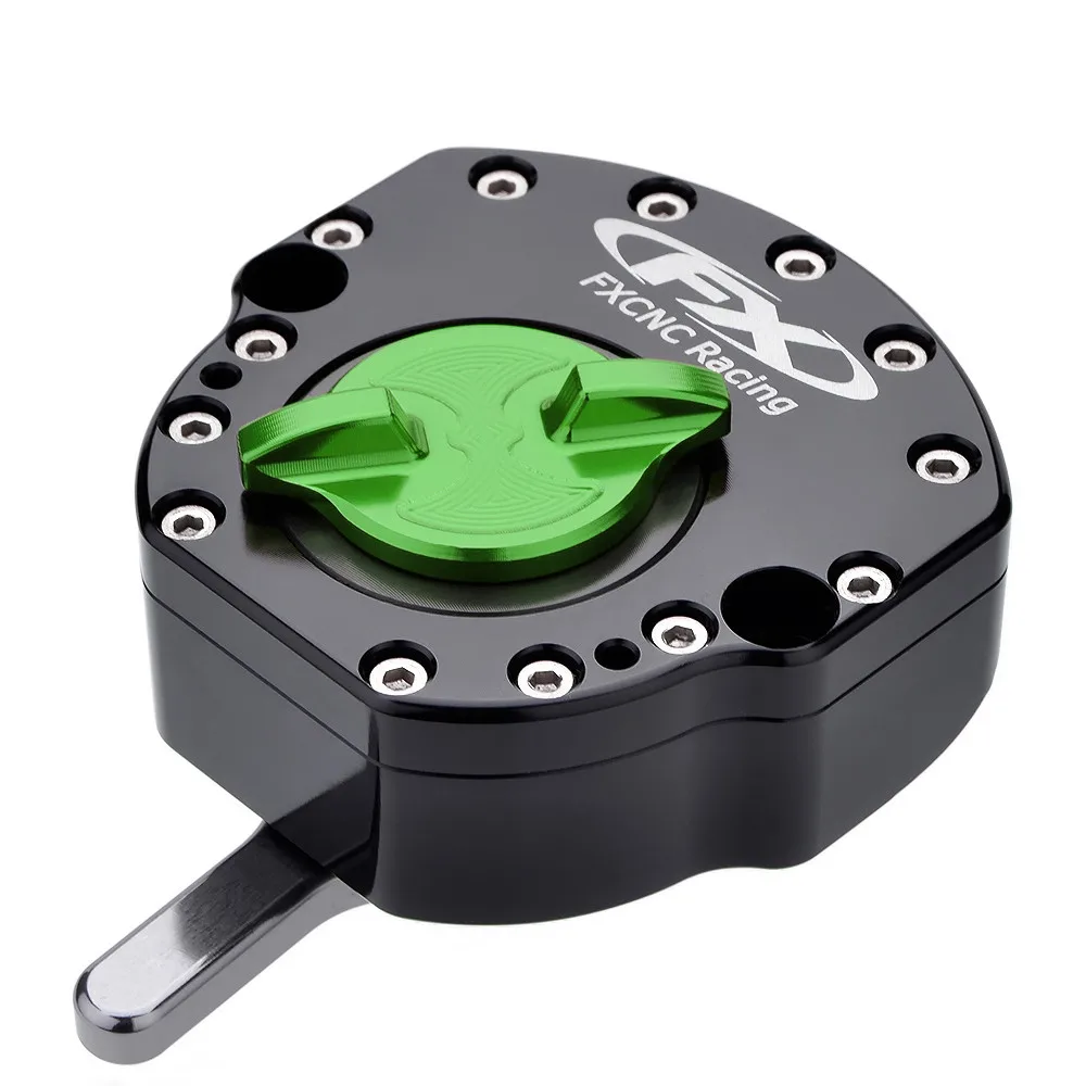 CNC обратный защитный демпфер рулевого управления с кронштейном для Kawasaki Ninja 300 2013- Ninja 250R 2008