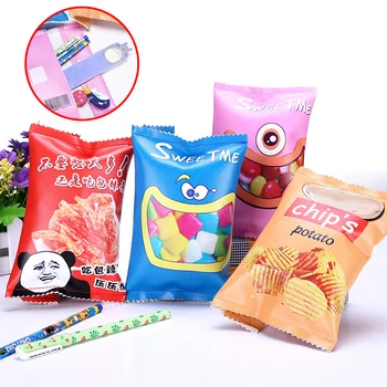 

Simulation Snack Stationery Bag Pencil Bag Stationery Pencil Case Creative Students Large Capacity Korean Pencil Bags